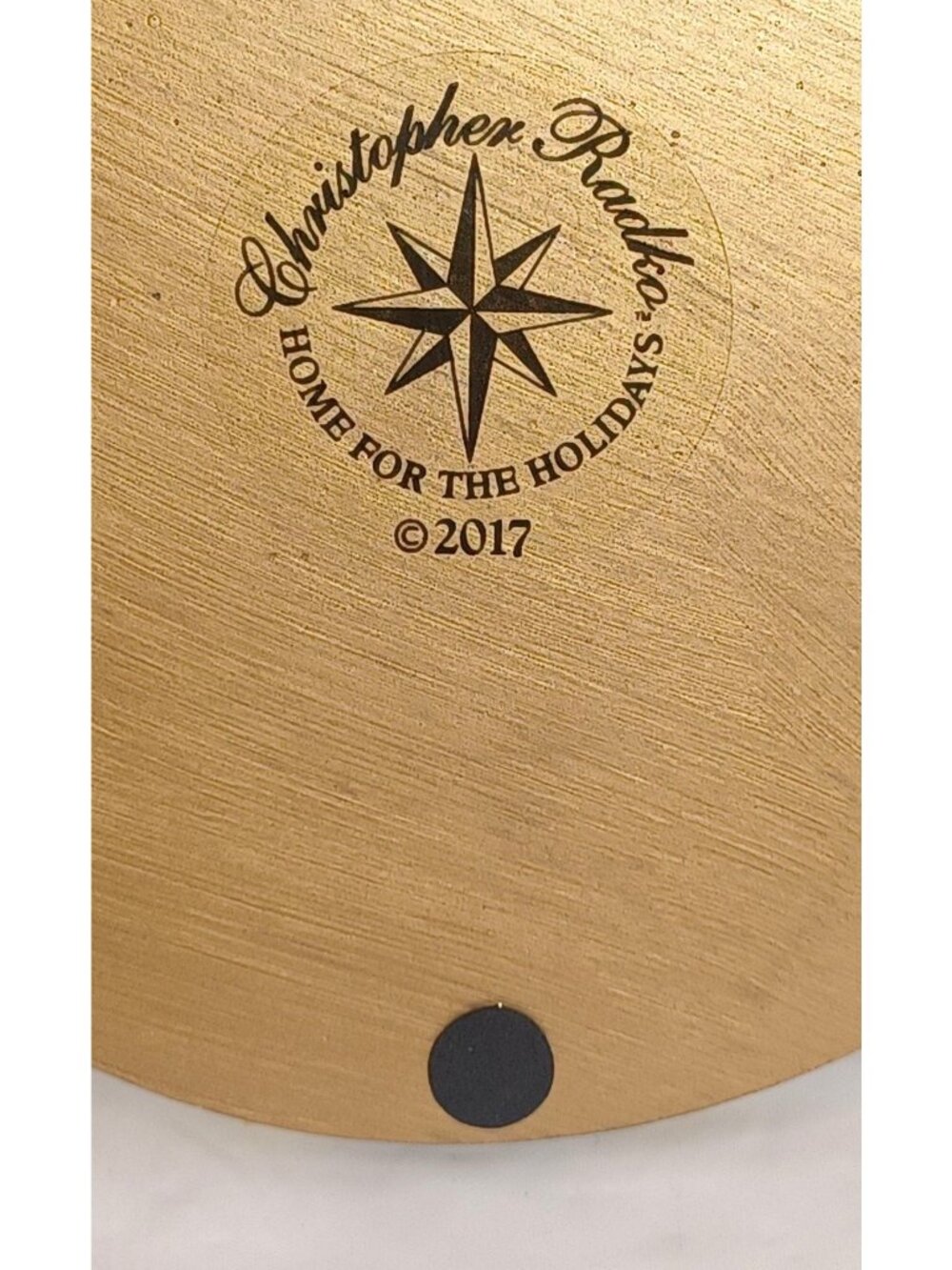 Christopher Radko Christmas Ornament Stand Deco Starlight Gold Display Hanger - Picture 6 of 13